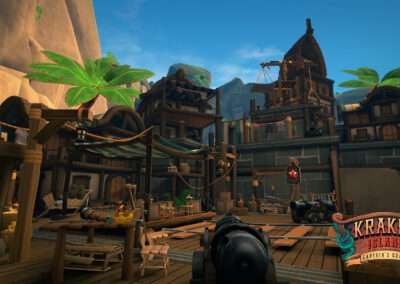 visuel du jeu en réalité virtuelle Kraken Island