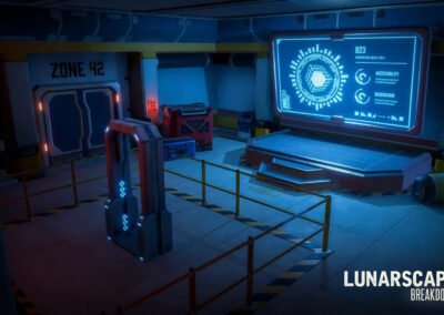 visuel accueil du jeu escape game multi-joueurs en réalité virtuelle Lunarscape chez cap'vr