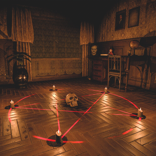 Horror Femme qui fete sa victoire au team building