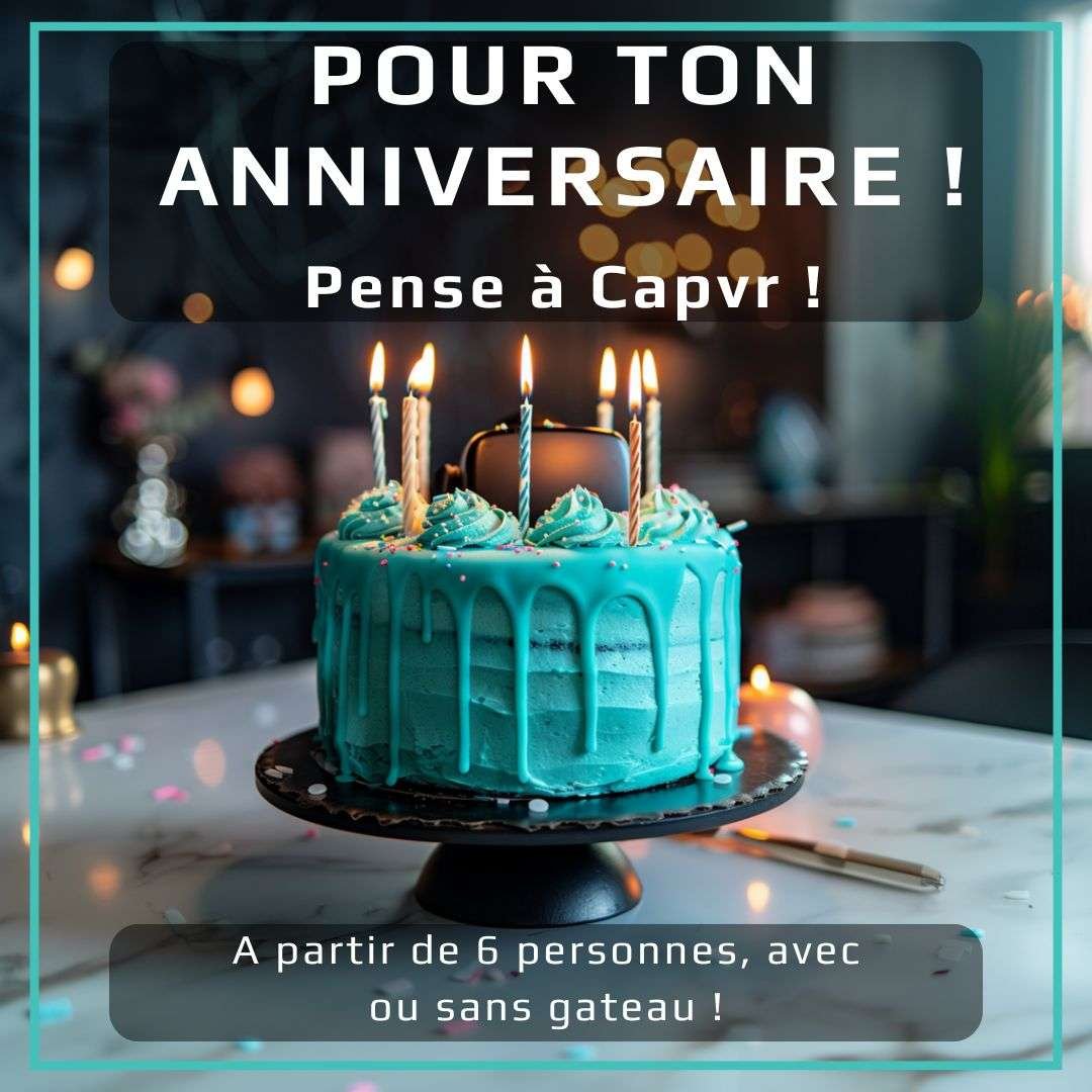 gateau anniversaire cap'vr  Nimes